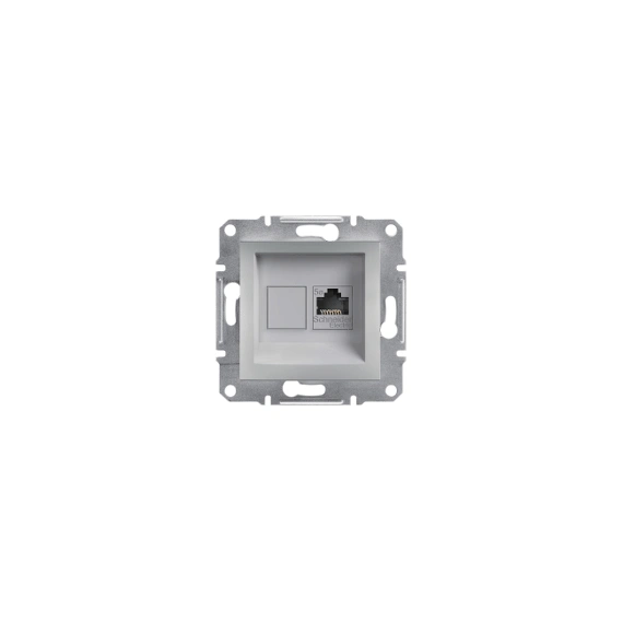 Розетка комп'ютерна RJ45 кат.5е UTP Asfora (колір алюміній) EPH4300161