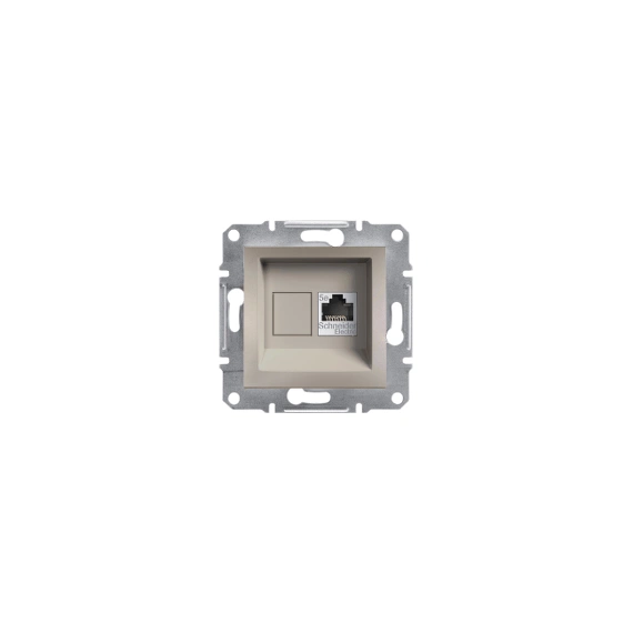 Розетка компьютерная RJ45 кат.5е UTP Asfora, (цвет бронза) EPH4300169