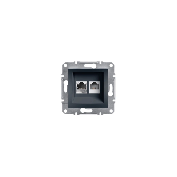 Розетка PC+TF «Asfora» (колір антрацит) EPH4900171