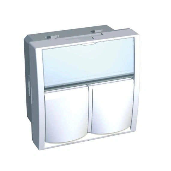 Розетка S-ONE 2XRJ45 CAT 5E экран ALTIRA