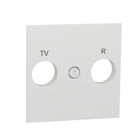 Лицьова панель TV/FM розетки, Unica New білий