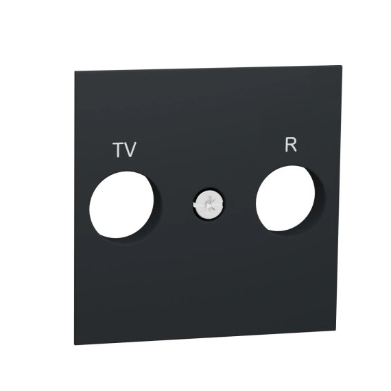 Лицевая панель TV/FM розетки, Unica New антрацит