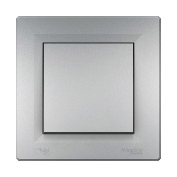 Вимикач 1-кл IP44 "Asfora" (колір алюміній) EPH0100261