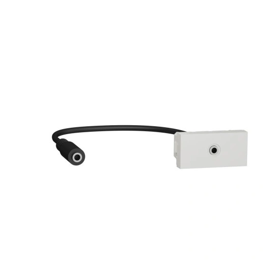 Розетка Minijack 1 модуль Unica New, NU343318, белая