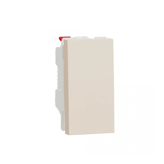 Вимикач 1-кл. сх.1, 10А 1-мод., Unica New, NU310144, бежевий