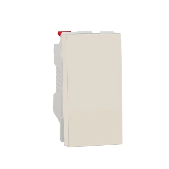 Переключатель 1-кл. стр.6 10А, 1-мод., Unica New, NU310344, бежевый