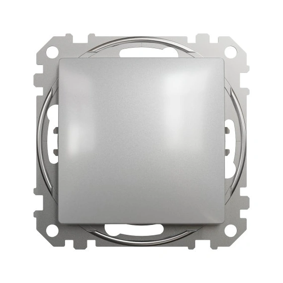 Перемикач 1-кл SE Sedna Design SDD113106 алюміній