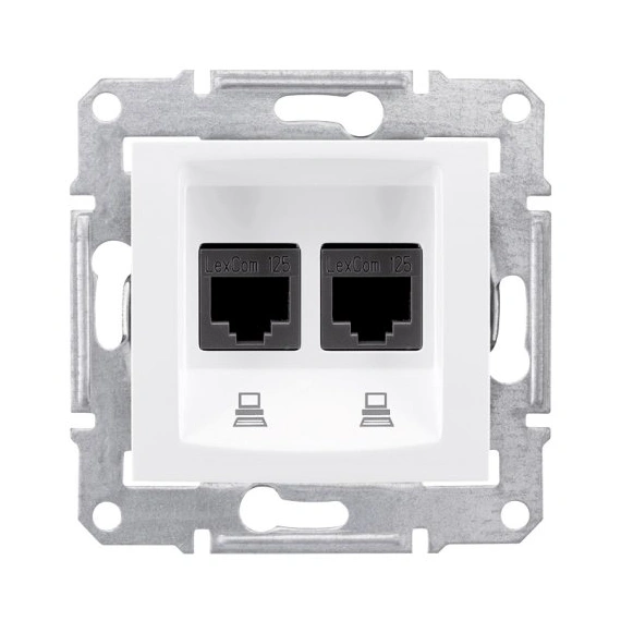 Розетка комп'ютерна 2-а Sedna SDN4400121