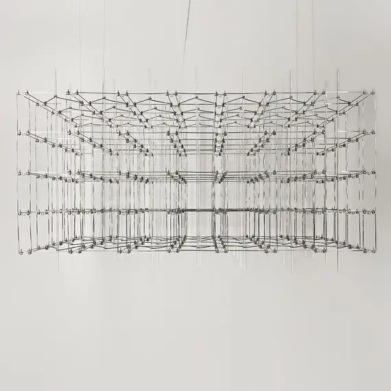 Люстра Linef СТРУКТУРИ CHROME MJ201-1290*600*600 CH, изображение 4