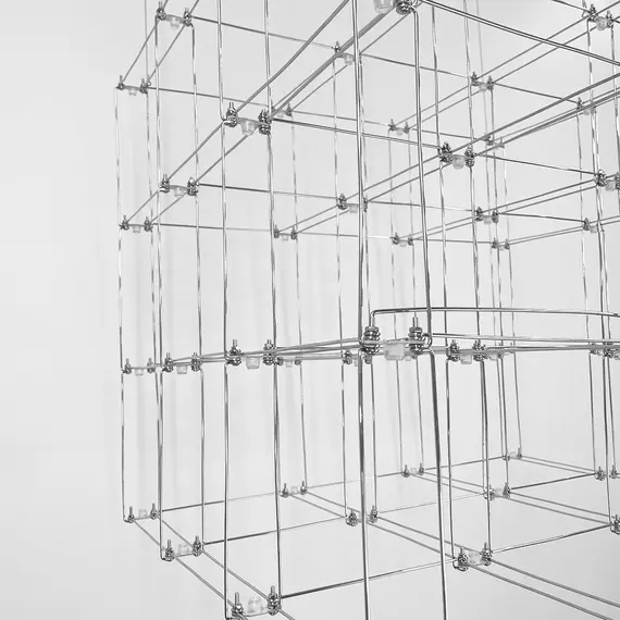 Люстра Linef СТРУКТУРИ CHROME MJ199-720*600*600 CH, изображение 3