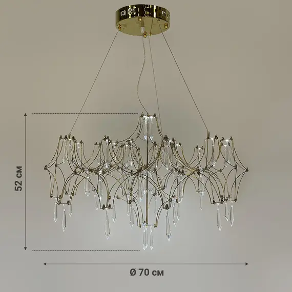 Люстра Linef СТРУКТУРИ TITANIUM MJ203-730 Titanium, зображення 11