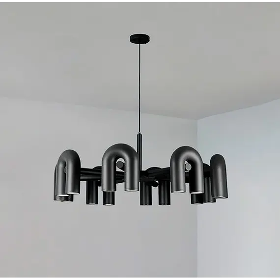 Люстра Linef MJ 18 MJ18-1000 BK, изображение 2