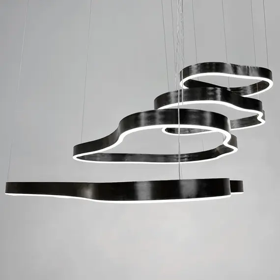 Люстра Linef PCL003 PCL003-100*80*60*40 BK, изображение 6