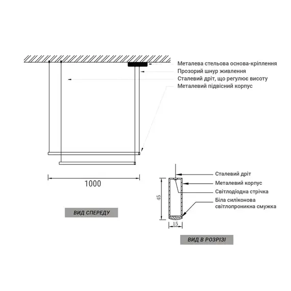 Люстра Linef PCL004 PCL004-1000*800 PGD, изображение 4