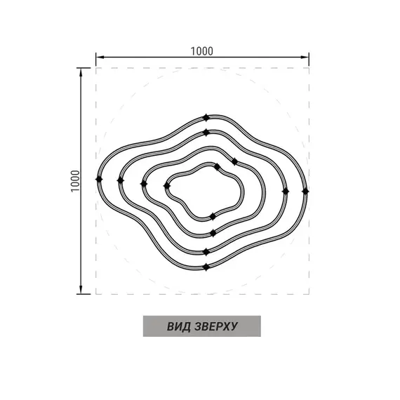 Люстра Linef PCL006 PCL006-100*80*60*40 BK, зображення 3