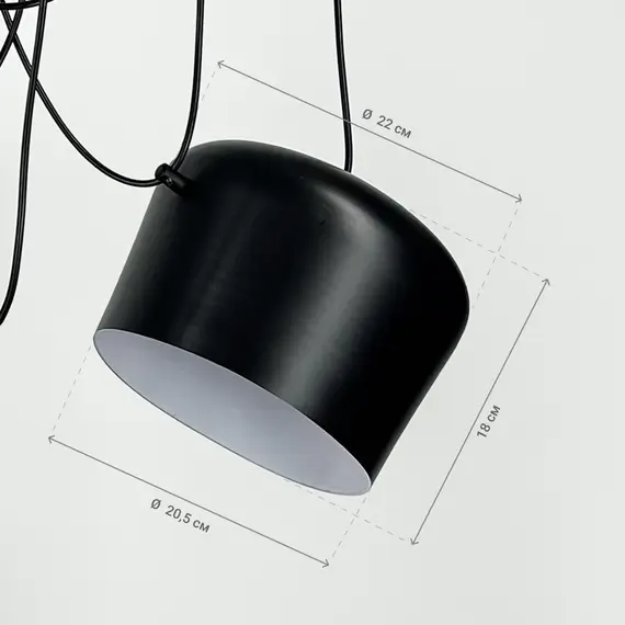 Підвісний світильник Linef MJ92 MJ92/3 BK, зображення 6