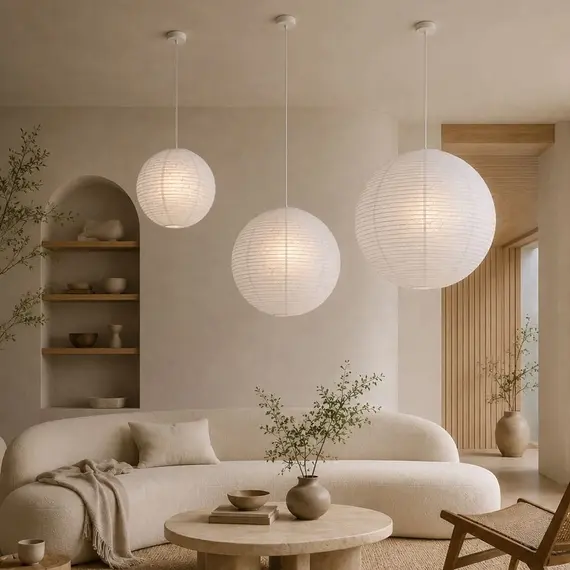 Підвісний світильник Linef ORGANIC LIGHT RP002-400 WT, изображение 10