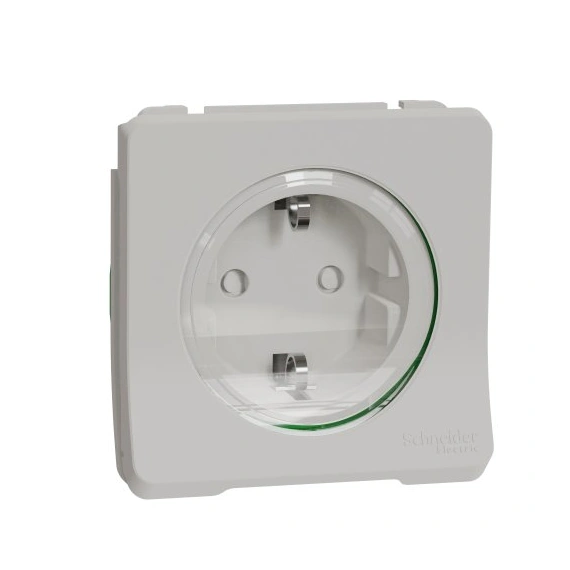 Механізм розетки із з/к та шторками IP55, білий Mureva Styl Schneider Electric MUR39134
