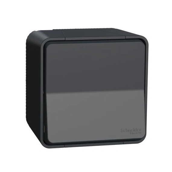 Перемикач одноклавішний у зборі IP55 чорний, Mureva Styl Schneider Electric MUR35021