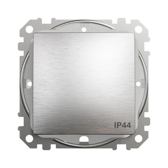 Перемикач 1-кл IP44 SE Sedna Elements SDD270106 матовий алюміній
