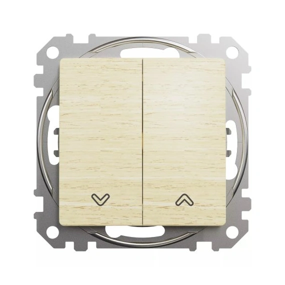 Вимикач для жалюзі 2-кл SE Sedna Elements SDD180104 береза