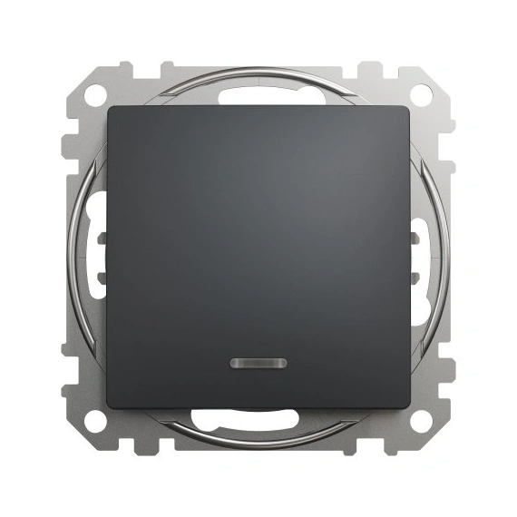 Переключатель 1-кл SE Sedna Design SDD114106L черный