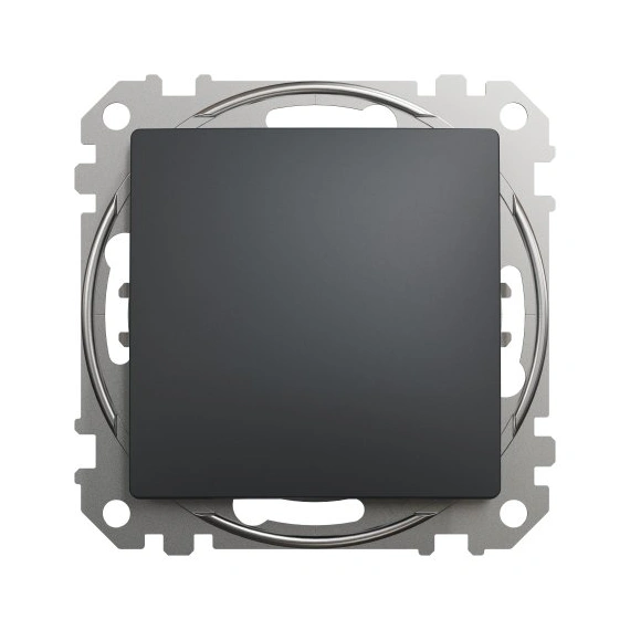 Кнопочный выключатель 1-кл SE Sedna Design SDD114111 черный