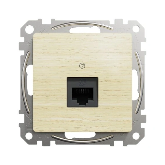 Комп'ютерна розетка RJ45 кат. 5е UTP SE Sedna Elements SDD180451 береза
