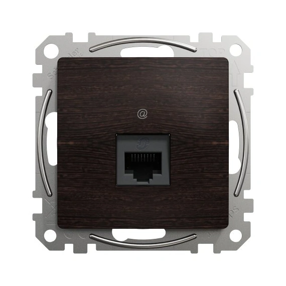 Комп'ютерна розетка RJ45 кат. 5е UTP SE Sedna Elements SDD181451 венге