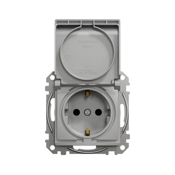 Розетка із з/к зі шторками з кришкою SE Sedna Design SDD113024