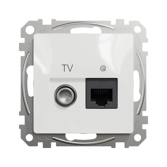 Розетка RJ45 6 UTP-TV SE Sedna Design SDD111469T білий