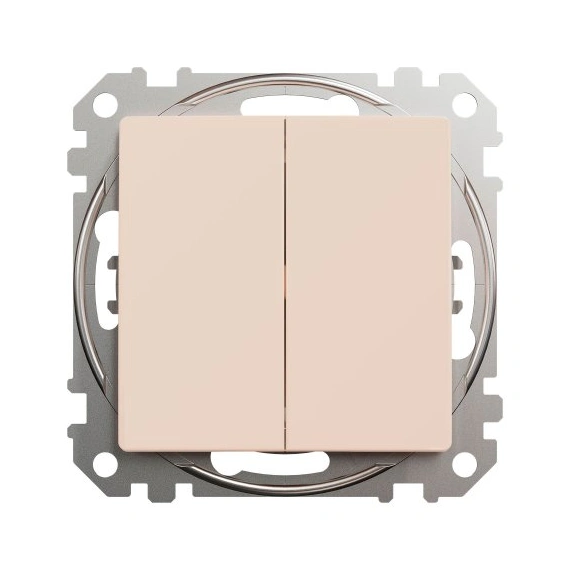 Переключатель 2-кл SE Sedna Design SDD112108 бежевый