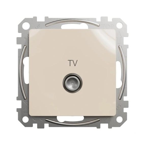 Розетка TV кінець 4дб SE Sedna Design SDD112471 бежевий