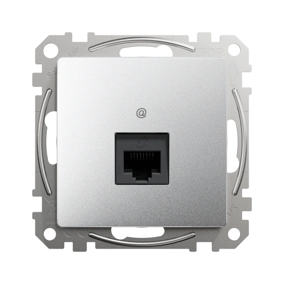 Комп'ютерна розетка RJ45 кат. 5е UTP SE Sedna Design SDD113451 алюміній