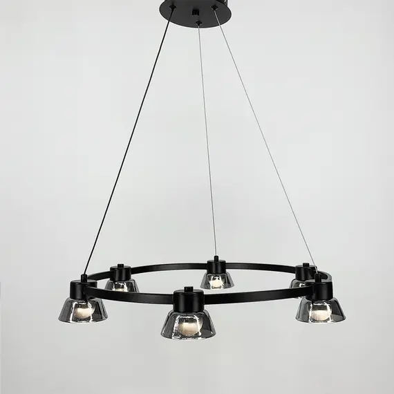Люстра Linef MJ 179 MJ179-600 BK, зображення 6