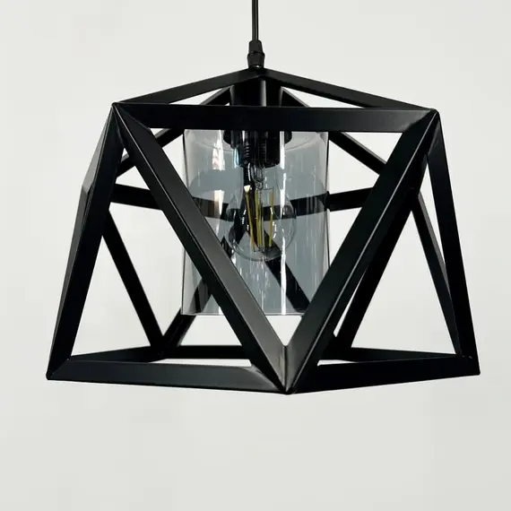 Підвісний світильник Linef 12203 12203/1 BK+GR, изображение 3