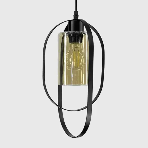 Люстра Linef 12513/1 12513/5 BK+AM (кругла), изображение 3