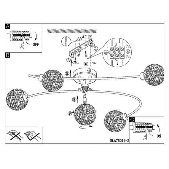 Люстра Eglo CARIS 1 97726, зображення 2