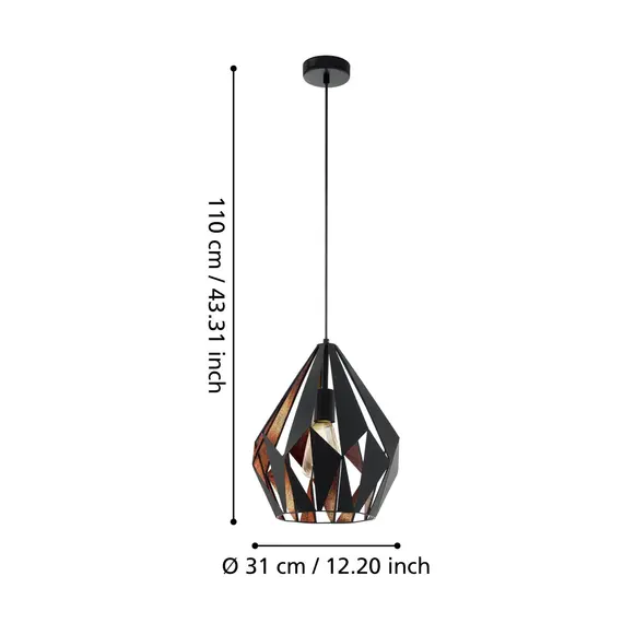 Люстра Eglo CARLTON 1 49254, изображение 5
