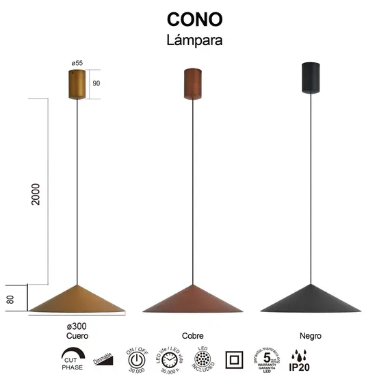 Подвесной светильник Mantra CONO 9456, изображение 3