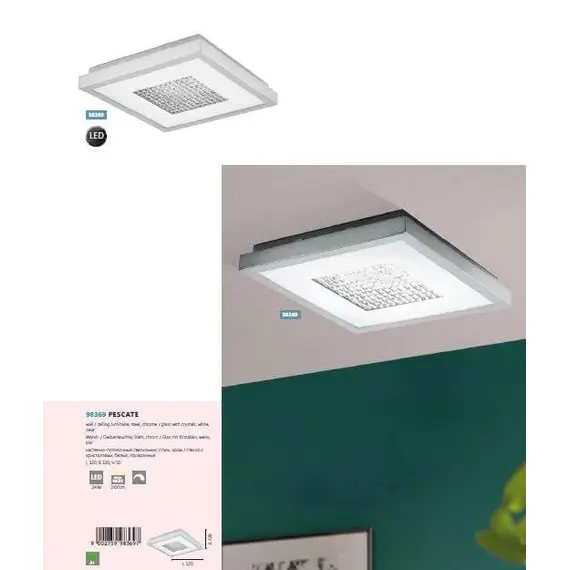 Стельовий світильник Eglo PESCATE LED 98369, зображення 3