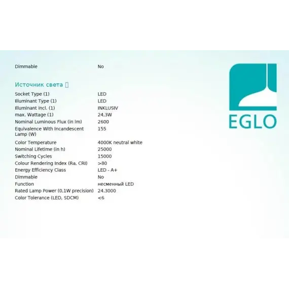 Потолочный светильник EGLO CUMBRECITA 97969, изображение 3