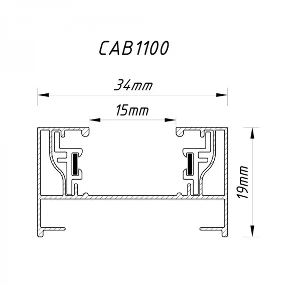 Трек Feron CAB1100, 1 м, черный, 40001, изображение 2