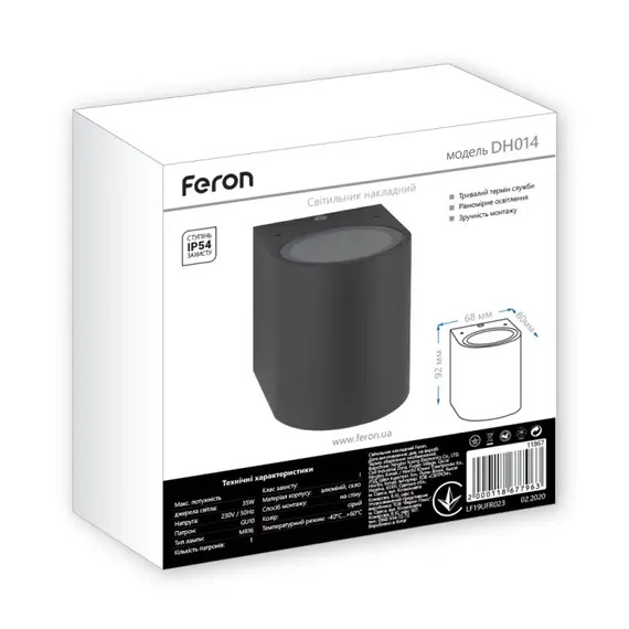 Архитектурный светильник Feron DH014, черный, 11866, изображение 7