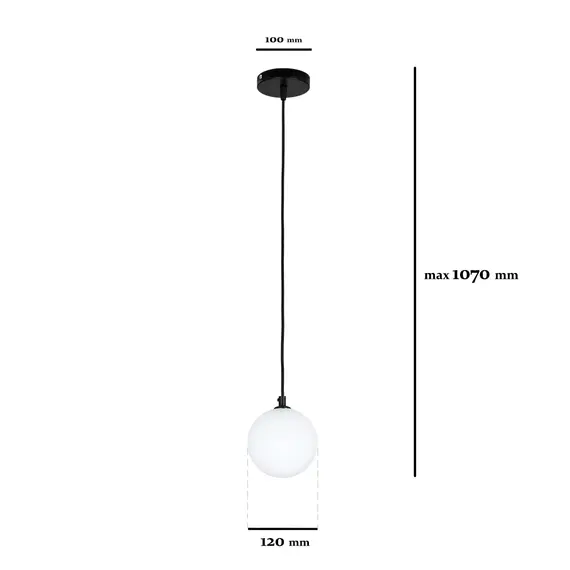 Подвесной светильник 761P120F-1 BK+WH, изображение 2