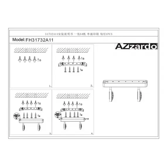 Світильник-спот AZzardo ENZO 2 LED AZ0670, зображення 5