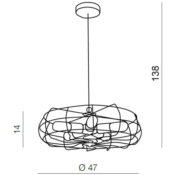 Люстра Azzardo Fan Pendant AZ2532, изображение 4