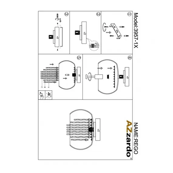 Точечный светильник AZzardo REGO 23 AZ1001 (LP/LC24365PXCH), изображение 4