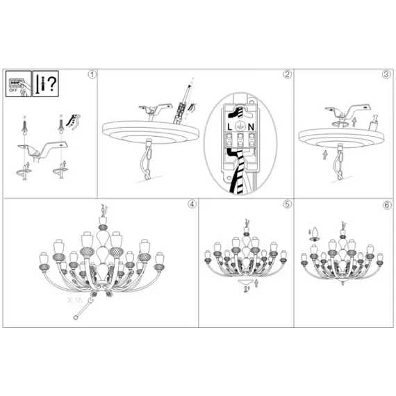 Люстра Ideal Lux Vanity SP15 206639, зображення 3