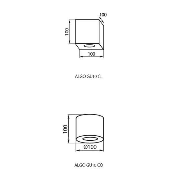 Точковий світильник Kanlux ALGO GU10 CL-B 27030, зображення 2